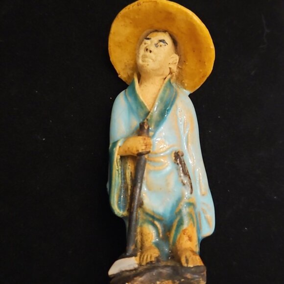 1900 Chinese Mudman  Sculpture - Picture 1 of 7